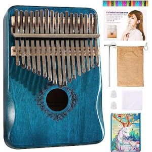 ArtisanShow Kalimba Piano à pouce 17 touches, ergonomique et portable, piano à doigts Marimbas de style rétro, avec instructions d'étude et marteau d'accordage, cadeaux de musique pour les débutants (ArtisanShow Direct, neuf)