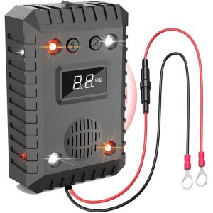 WUGEIN Ultrason Souris et Rats pour Voiture 12V, avec Lumi&egrave;re Clignotante, Repulsif Rongeur pour Voiture, Anti Fouine pour la Maison, Le Garage, Anti Rongeur Voiture (FuQiang, neuf)
