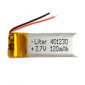 Batterie 401230 LiPo 3.7V 120mAh 0.444Wh 1S 5C Liter Energy Battery pour l'&eacute;lectronique Rechargeable t&eacute;l&eacute;phone Portable lumi&egrave;re LED - Ne Convient Pas &agrave; la Radiocommande 32x12x4mm (120mAh|401230) (theStock&reg;, neuf)