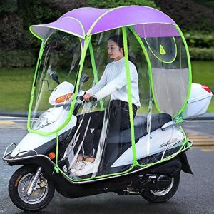 Parapluie Mobilit&eacute; Scooter Mobility Pare-soleil & Housse de Pluie Imperm&eacute;able Pliable Universel pour Moto Scooter (SHAOSHAN, neuf)