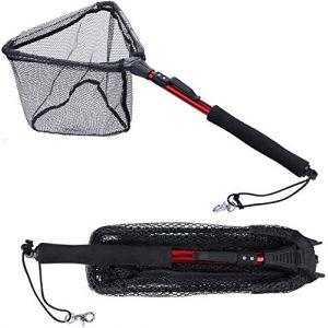 Sougayilang Épuisette de pêche - Poteau télescopique pliable et pliable avec poignée en EVA - Maille en nylon durable - Pour attraper ou relâcher les poissons - RDJ75CM (CARP FISHING 955, neuf)
