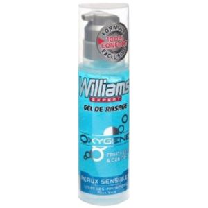 Williams - Gel &agrave; Raser Oxyg&egrave;ne Peau Sensible - 150 ml - Lot de 2 (Universdeproduits, neuf)