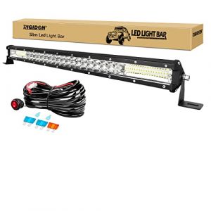 RIGIDON 24 Pouces 60 cm 216W barre de Led 4x4, avec 12v faisceau de c&acirc;blage kit, Barre d'&eacute;clairage led, Barre lumineuse led pour offroad Voiture camions Tracteur SUV UTE ATV, Flood Spot Combo, 6000K (Sanyue-EU, neuf)