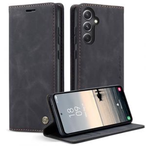 Phernykas Coque pour Samsung Galaxy S23 FE 5G &Eacute;tui Wallet Cover, Housse Flip en Cuir Premium PU Portefeuille Case, [Fentes pour Cartes] [Magn&eacute;tique] [Antichoc] [Kickstand] Housse S23 FE Case, Noir (Phernykas, neuf)
