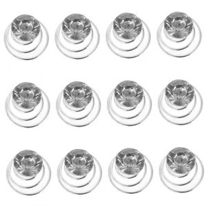 Baluue 12pièces Pinces à Cheveux Spirale Métal Avec Strass Pour Femmes Accessoires De Coiffure Pour Mariage Fête Bal Et Anniversaire (Fortune Luck, neuf)