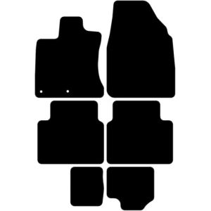 Kovvar Tapis de Sol Compatible avec Nissan Qashqai J10 2007-2010 Correspondant à la Version: J10 | Qashqai+2 | Qualité: Basic (Kovvar, neuf)