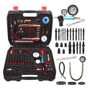 46PCS Testeur de Compression Professionnels pour Véhicules Automobiles Testeur de Perte de Pression des Moteurs Compatible Avec Les Moteurs Diesel et Essence (KAISAL Direct, neuf)
