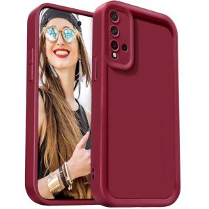 DESSEN Coque pour Huawei Nova 5T &Eacute;tui - Silicone Housse Antichoc Protection Cam&eacute;ra Case Portable Souple TPU Cover Bumper, Rouge Vin (Woshanya, neuf)