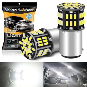 Defvnsy BA15D 1142 LED Ampoule, 6000K Blanc 500LM Super Lumineux Double Contact Ampoules, 12V Ampoule Intérieure pour Éclairage de Caravane, Éclairage de Jardin, Éclairage de Bateau (Lot de 2) (Defvnsy-EU, neuf)