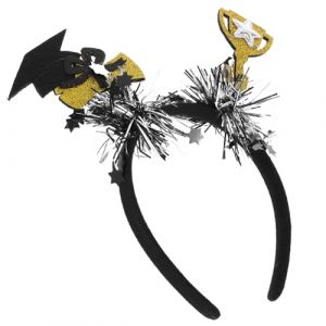 VALICLUD Chapeau De Dipl&ocirc;m&eacute; Serre-t&ecirc;te Avec Troph&eacute;e Et Ornement Pour F&ecirc;tes De Remise De Dipl&ocirc;mes Bandeau Confortable Pour Cheveux De Remise De Dipl&ocirc;mes (MOUBACK, neuf)