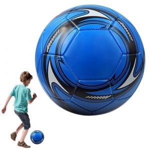 SKIKHN Ballon de Football Professionnel, Taille 5, Ballon de Compétition Extérieur, Match D'Entraînement de Football, Ballon de Football Enfants Adultes, Parfait pour Entraînement, Compétition (Bleu) (ENSHISHISHUBAODIANZISHANGWUYOUXIANGONGSI, neuf)