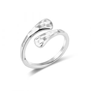 ALEXCRAFT Bague Ouvert Ajustable Femme Argent 925, Bagues Goutte d'Eau, Hypoallerg&eacute;niques, Acier, Bague Empilables 14K Or Plaqu&eacute;, Bague Pouce pour Femme Fille Homme (Ash's Choice, neuf)