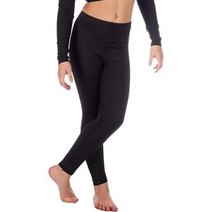 BOOM Prime Filles Gymnastique Brillant Danse Lycra Collants sans Pieds Ballet Stretch Élastique Enfants Leggings (Noir, 11-12) (VIBE XCE LIMITED, neuf)