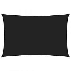 ZEYUAN Voile d'ombrage Oxford rectangulaire 3 x 6 m noir voile d'ombrage pour jardin Toile d'ombrage respirante imperm&eacute;able UV-135763 (广州市天河区宦溪南边街福庆里二巷6号301房, neuf)