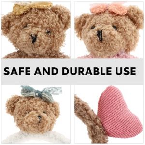 Veemoon Lot de 3 Bandeaux pour Cheveux Femme en Peluche Oreilles d'Ours C&oelig;ur Couleurs Kaki Blanc et Rose Accessoires Coiffure Fille pour F&ecirc;te Lavage Visage et D&eacute;guisement (lucy Liu, neuf)