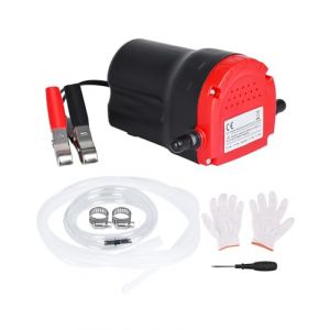 BOOMSTART Pompe de vidange d'huile 12 V 60 W Extracteur de liquide diesel Scavenge Aspiration Pompe de transfert de carburant avec tuyaux pour bateau, tuyaux, camion, RV, ATV (rouge) (BOOMSTART, neuf)