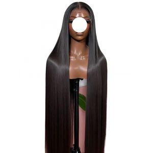 13x6 13x4 360 Lace Frontal Wig Human Hair Bone Straight with 5x5 HD Transparent Lace Wig Full Lace Wig for Women (360 HD, 180DENSITY_36INCHES) (SIXIANduoxiao, neuf)