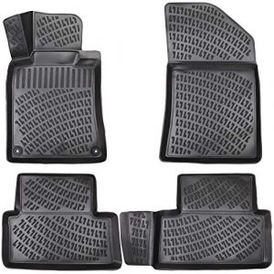 ELMASLINE 3D Tapis de Sol pour Peugeot 508 (II) 2018-2025 | Tapis de Voiture en Caoutchouc avec Bords Extra Hauts | Accessoires Auto (herneland, neuf)