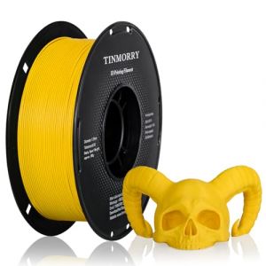 TINMORRY Filament PETG renforcé de fibres de verre 1.75mm, Filament d'impression 3D PETG GF à haute résistance aux chocs, durabilité et rigidité, 1 KG 1 bobine, Jaune Carter dépoli (XFL ONLINE Store, neuf)