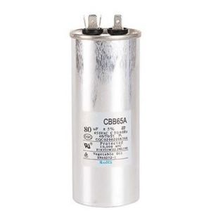 Condensateur CBB65-CBB65A avec 6 connecteurs (4+2) 80 μF 450V 40/70/21. Condensateur de démarrage pour moteur, compresseur de climatisation, ect. 1 Pièce. (80mf) (Synn53, neuf)