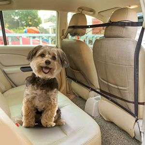 Nobleza Filet Voiture pour Chien, Grille de Séparation pour Chien, Barrière Chien Voiture Barrière de Siège Avant pour Animaux de Barrière, 115 x 62 cm (AIGOTECH, neuf)