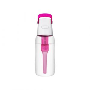 Dafi Gourde Filtrante SOLID, 1 Filtre à Charbon Actif, Rose 0,5 L - Sans BPA Bouteille d'eau, Filtre le Chlore et autres contaminants - Gourde Sport, Gourde Paille, Bouteille d'eau de Sport (Dafi EU, neuf)