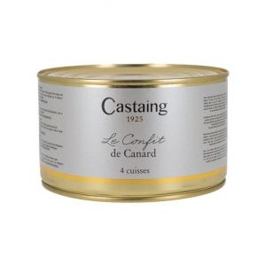 4 cuisses de canard confites boite 1350g - Castaing (Maison Victor depuis 1976, neuf)