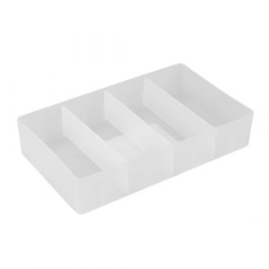 TOGEVAL Bo&icirc;te de Rangement Maquillage Transparente avec Compartiments Amovibles Grand Conteneur de Bureau pour Cosm&eacute;tiques Bijoux et Organisation de Plastique pour Maison et Cuisine (BOBOLING, neuf)