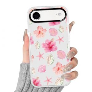 Vxinvnoi Coque pour iPhone 17 Air/iPhone Air, Fleur Aesthetic Design Motif Transparente Housse Anti-Rayures Protection &Eacute;tui, Silicone Femme Fille Etui Bumper Cover pour iPhone 17 Air 6,3'' - Etoile (FORSALOR TRADING, neuf)