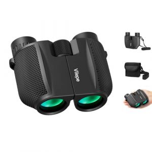 Vilepe 10x25 Jumelles compactes, Mini Jumelles Portables Vision Nocturne Faible lumi&egrave;re, Convient pour Les activit&eacute;s de Plein air telles Que l'observation des Animaux, randonn&eacute;e pour Adultes Enfants (IOSIF STORE S.R.L., neuf)
