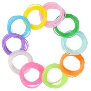 AFCJLTO Lot de 30 bracelets en silicone années 80, colorés et lumineux, anti-stress, parfait pour Halloween, Noël, soirée disco adultes et enfants,Disponible en 10 couleurs (JING DAYU, neuf)
