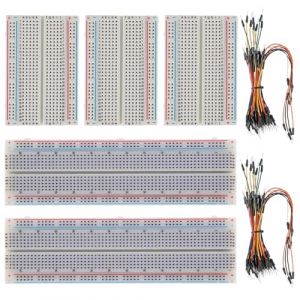 GTIWUNG Kit mini platine d'essai 400 et 830 Tie Points - Carte de circuit imprimé sans soudure pour Arduino Proto Shield + 130 câbles de raccordement (GTIWUNG-FR, neuf)