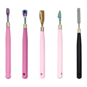 Dissolvant Portatif D'outil 'art 'ongles Pour Des Manucures Adaptées Voyages Préparations Précises Des Ongles Et Contrôle De La Consistance Du Gel Poussoir À Cuticules En Fer À Cheval (summei, neuf)