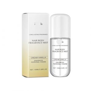 Spray Parfumé À La Vanille Crémeuse - Parfum Frais Naturel Longue Durée For Les Cheveux Et Le Corps, Note Délicate De Vanille For Un Arôme Charmant Toute La Journée(2PCS) (TS TAC SKY, neuf)