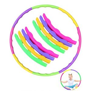 CULEB Hula Hoops pour Enfants,Cerceau Amovible pour Enfants,Anneau de Gymnastique de Fitness,Cerceau en Plastique pour Garçons et Filles,Hula Hoop pour Danse,Fitness et Activités Sportives(Set-02) (CULEB, neuf)