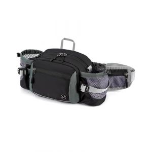 mokzer 6L Sac Banane de randonn&eacute;e avec Porte-Bouteille d'eau - Sacoche Homme Banane Sac Banane &eacute;tanche - Sacoche Femme Banane pour Chien Marche Course v&eacute;lo Voyage randonn&eacute;e p&ecirc;che Camping, Noir (siwanglai, neuf)