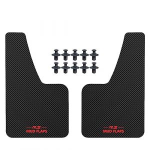 XUKEY Lot de 2 bavettes Garde-Boue universelles Noires pour Voiture, SUV, Van, hayon, UTV, ATV, Garde-Boue Avant et arri&egrave;re avec mat&eacute;riel 36 x 21 cm (Logo &laquo; R.S Mud Flaps &raquo;) (XUKEY, neuf)