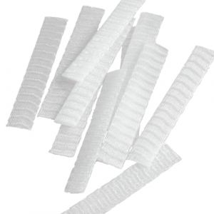 TOYANDONA Lot de 100 Housses de Protection en Filet Plastique PE Blanches 12 CM pour Pinceaux de Maquillage Pochettes Respirantes Anti-Poussi&egrave;re pour Voyage et Rangement Quotidien (Y HEART, neuf)