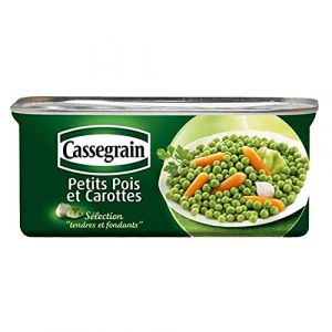 Cassegrain Petits Pois et Carottes Tendres et Fondants 200g (lot de 10) (MEDIACASH, neuf)