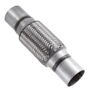 MOCNT Tuyau Flexible d'&eacute;chappement de Voiture 63mm X 150mm/250mm &Eacute;chappement Flex Tuyau Double Tresse Tuyau Flexible de R&eacute;paration Acier Inoxydable Tube D'&eacute;chappement Joint Flex (svipio, neuf)