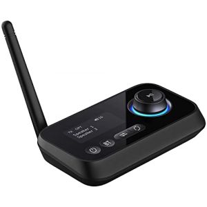 R&eacute;cepteur et transmetteur Audio avec Bluetooth 5.0 BTR-450 [auvisio] (Pearl Diffusion, neuf)