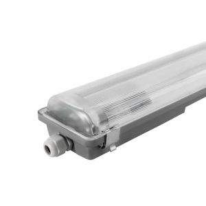 Ledvion - Lot de 2 Armatures LED 150CM, Clips en Inox, IP65, excl. Tube LED TL, +75 000 heures, Anti-poussière et Antidéflagrant (Ledvion, neuf)