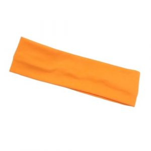 Bandeau élastique en coton pour homme et femme - Pour la course à pied, le fitness, le yoga, le maquillage - Orange (ZHYYLD, neuf)