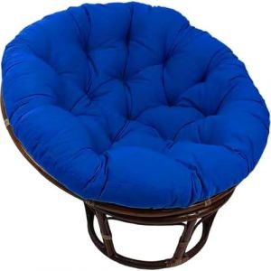 JORTUIO Coussin De Si&egrave;ge Rond,Coussin De Chaise Suspendue Coussin De Chaise Papasan Ext&eacute;rieur, Coussin De Chaise Confortable Coussin De Si&egrave;ge Amovible pour Jardin Terrasse(Deep Blue,130x130cm) (Danansentt Shop, neuf)
