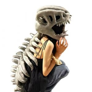 Couverture de t&ecirc;te squelette de dinosaure, casque de dinosaure pour femmes, 45.67x6.69x7.87 pouces Cosplay Headgear Accessoire pour d&eacute;coration, accessoires de photographie, femmes, mascarade (cisduae, neuf)