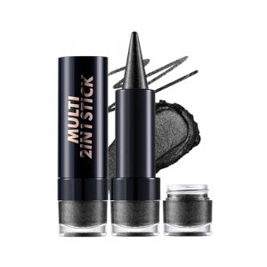 2 en 1 fard &agrave; paupi&egrave;res nacr&eacute; et eyeliners b&acirc;ton double t&ecirc;te estompable stylo pour maquillage des yeux &agrave; la mode stylo nacr&eacute; (qoeifj, neuf)