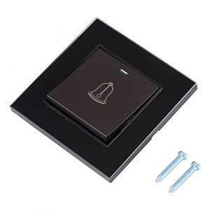 Bouton Sonnette Exterieur, Bouton Poussoir De RéInitialisation Automatique Interrupteur Sonnette Filaire 220~250 V, interrupteur sonnette exterieur bouton de pression (JorkolYu, neuf)