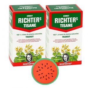 Tisane Ernst Richter sp&eacute;cial Transit | Plusieurs conditionnements | Lot de 2 bo&icirc;tes de 20 infusions + en cadeau : sous-tasse en silicone (Lot de 2) (BeForBio, neuf)