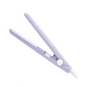 Wakects Lisseur Cheveux, 25W Mini lisseur c&eacute;ramique tourmaline plaque lisseur beaut&eacute; bigoudis, 2 In1 Fer plat &agrave; boucler Rev&ecirc;tement en c&eacute;ramique Prise EU (Violet) (Vivilan, neuf)
