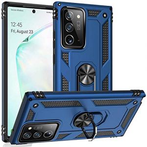 FETRIM Coque pour Galaxy Note 20 Ultra, Étui Antichoc Cover Anti Housse avec Bague Rotatif Support pour Samsung Galaxy Note 20 Ultra Bleu Marin (TaiDeLuanTech, neuf)